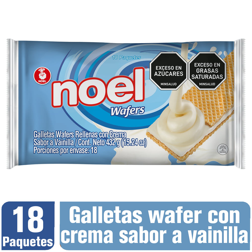 WAFERS NOEL VAINILLA x18U  x 432GR