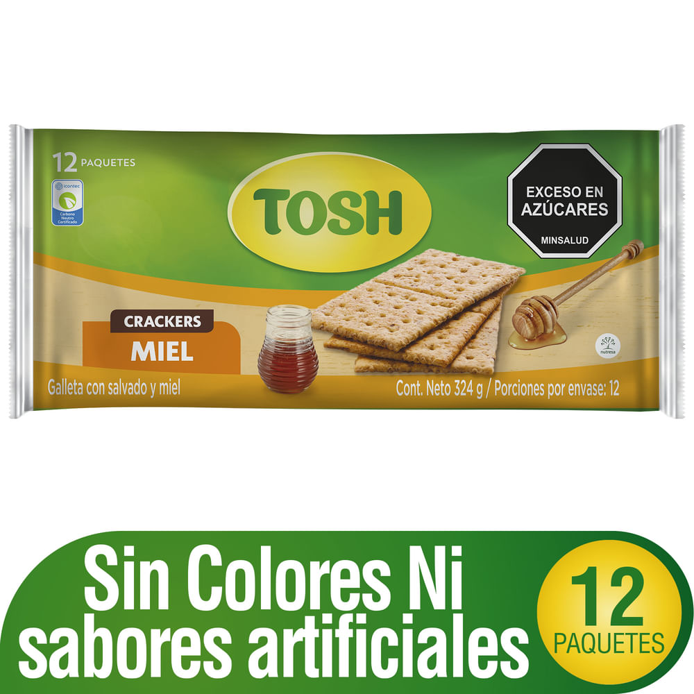 GALLETA TOSH MIEL*324GR