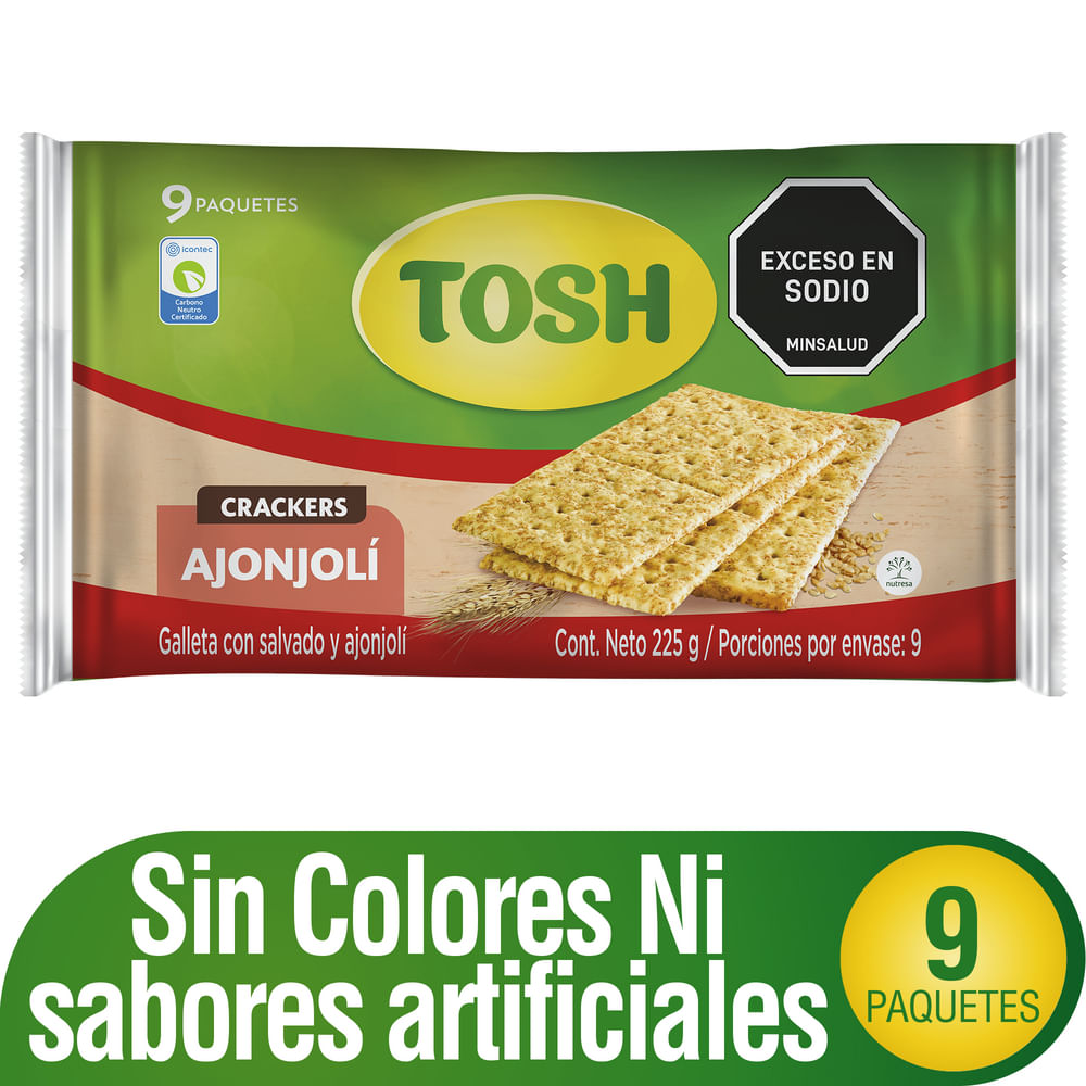 GALLETA TOSH AJONJOLI*225GR