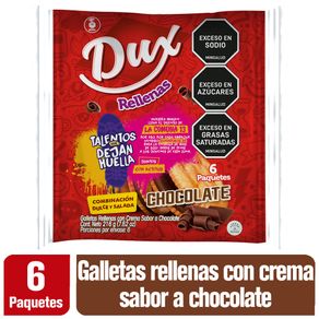 GALLETA DUX RELLENAS CHOCOLATE x 216GR