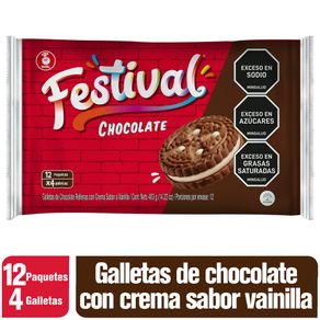 GALLETAS FESTIVAL CHOCO x 403GR