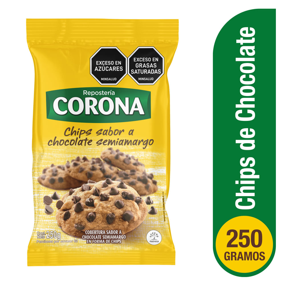 CHIPS CHOCOLATE NAL DE CHOCOLATES*250GR