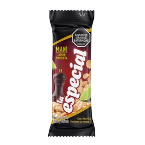 MANI LA ESPECIAL LIMON Y PIMIENTA * 40GR