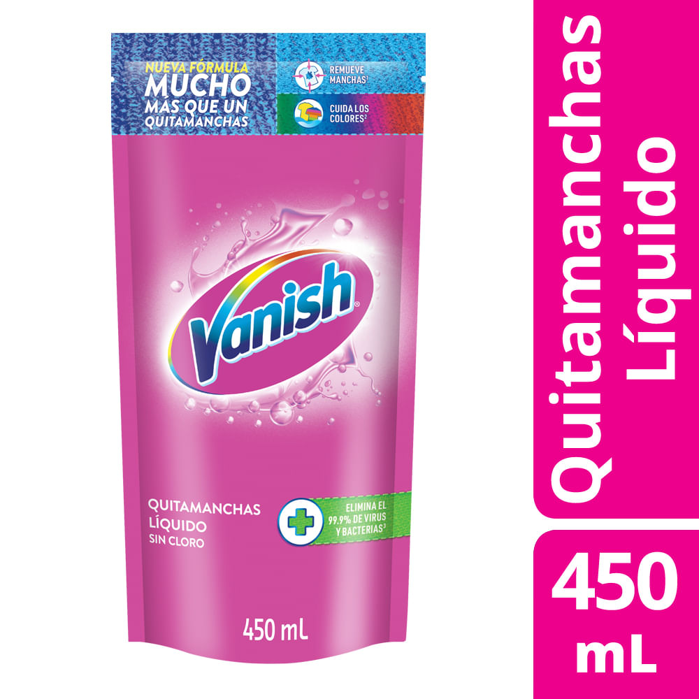 VANISH LIQUIDO ROSA DP  x 450ML