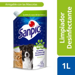LIMPIADOR HERBAL PETS SANPIC*1000ML
