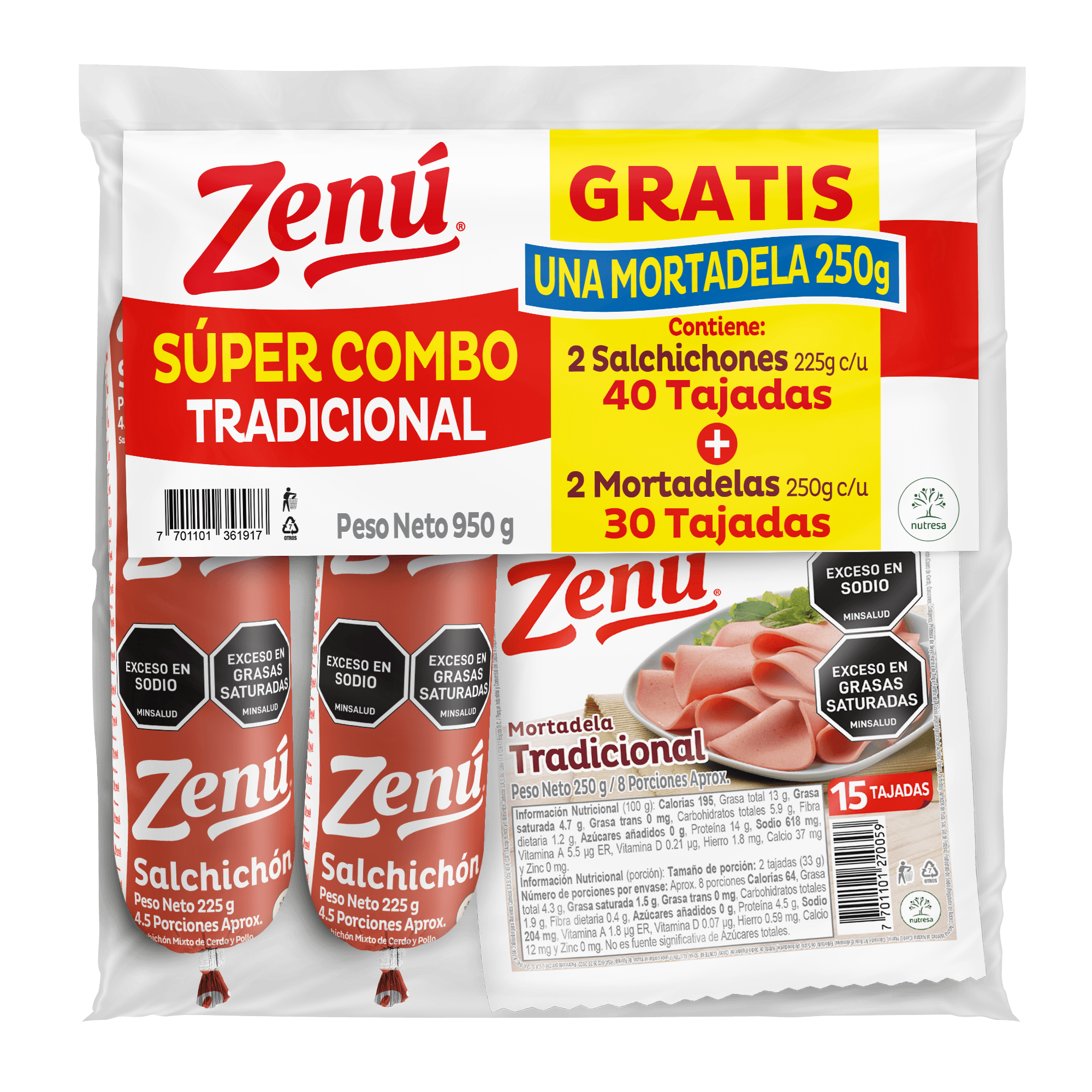 COMBO OFERTA ZENU CARNES FRIAS *700GR