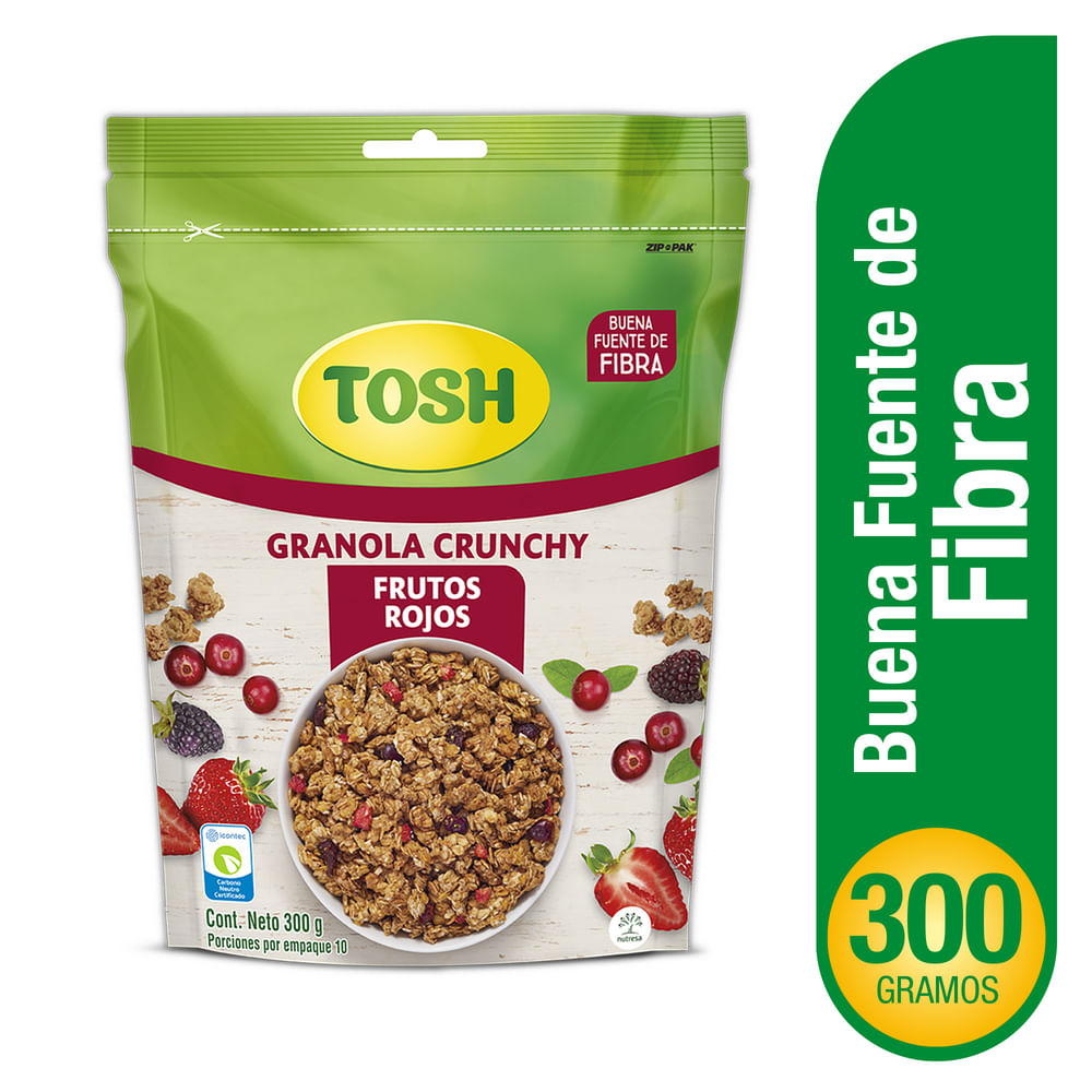 CEREAL TOSH FRUTOS ROJOS BOLSA *300GR