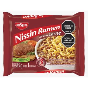 SOPA NISSIN RAMEN CARNE BOLSA *85GR