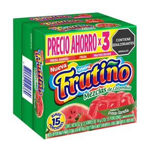 GELATINA FRUTIÑO FRESA SANDIA X3 *42GR