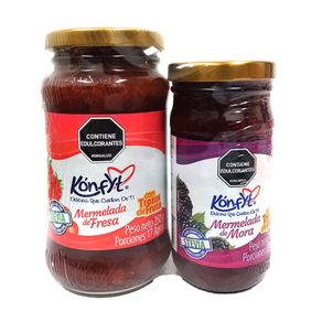 MERMELADA FRESA+MERMELADA MORA *385GR