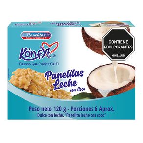 PANELITA COCO BLANQUITAS SIN AZUCAR*120G