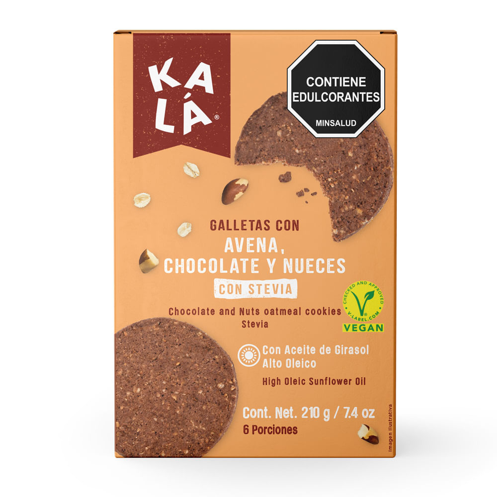 GALLETA KALA AVENA CHOCOLATE NUECES*210G