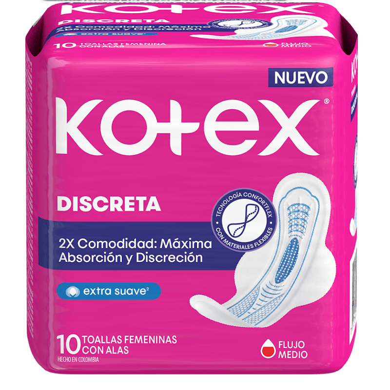 TOALLA KOTEX ULTRAFINA TELA *10UND