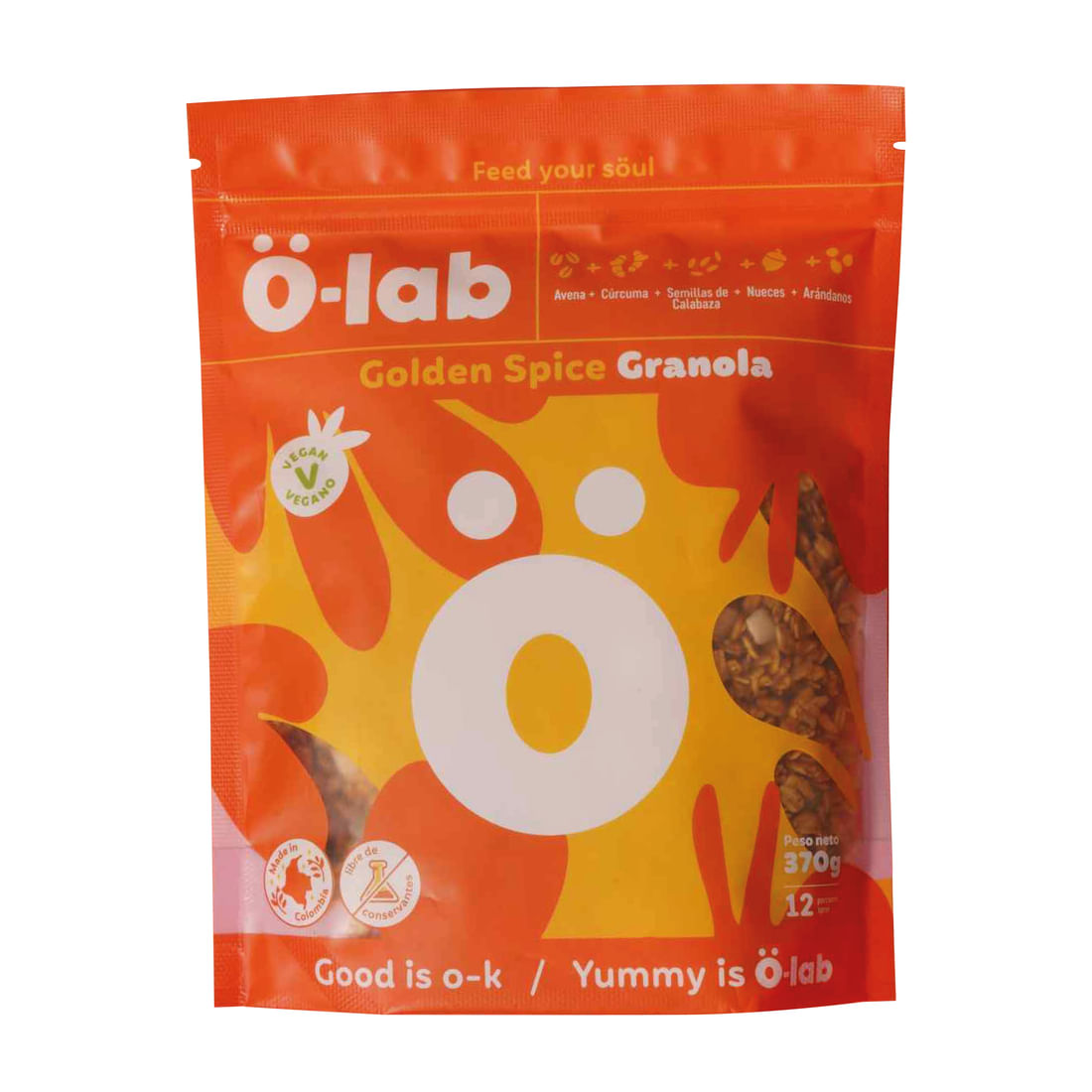 GRANOLA GOLDEN SPICE Ö-LAB FAMI X 370GR