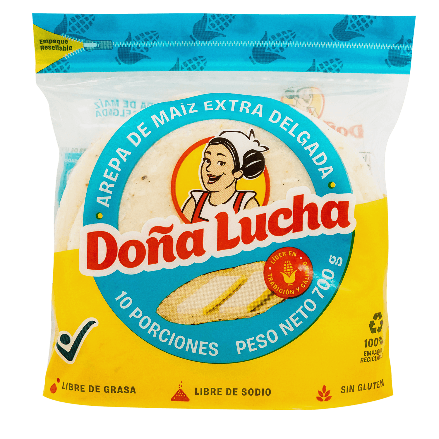 AREPA TELA BLANCA DELG DOÑA LUCHA *700GR