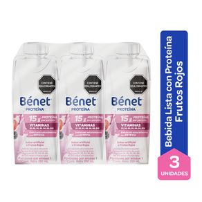 BEBIDA LISTA BENET FRUT ROJOS X3 *750ML