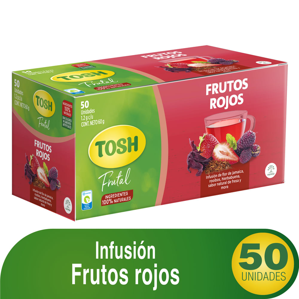 INFUSIONES TOSH FRUTOS ROJOS X50 *60GR