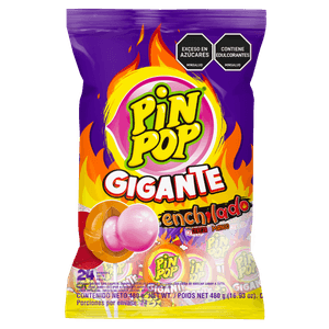 Pin Pop Gigante Enchilado X24 *480 gr