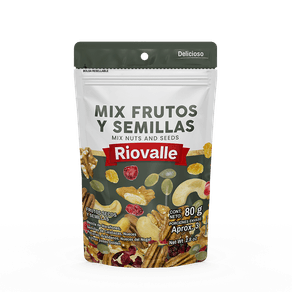 MIX FRUTOS Y SEMILLAS RIOVALLE *80GR