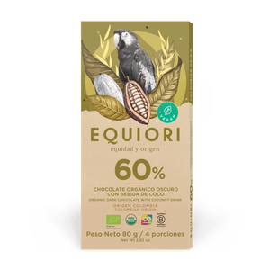Chocolate Equiori*80G 60% Bebida Coco