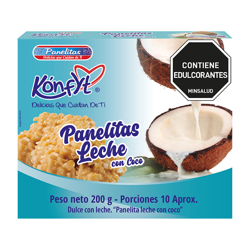 PANELITA COCO S/AZUCAR *200GR