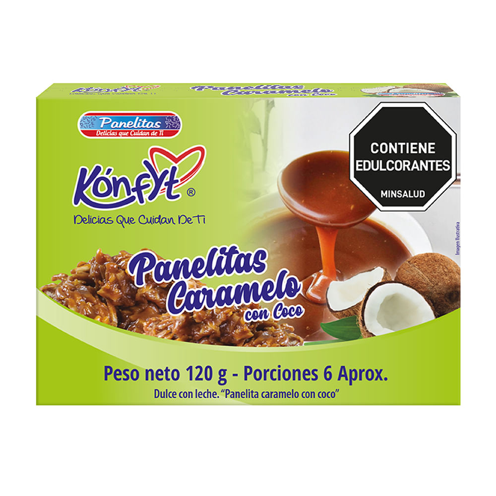 PANELITA CARAMELO S/AZUCAR *120GR