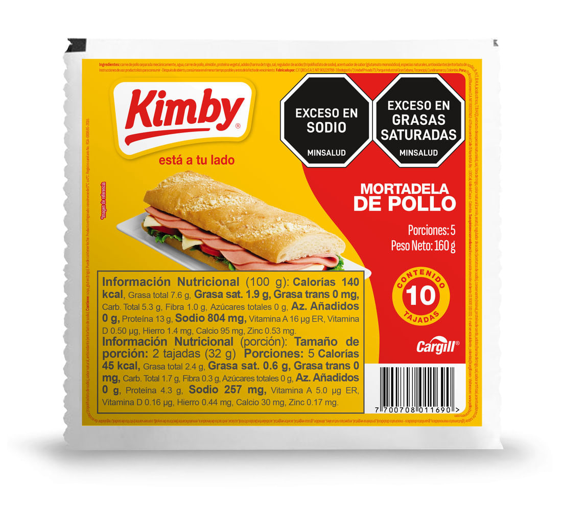 MORTADELA POLLO KIMBY *160GR