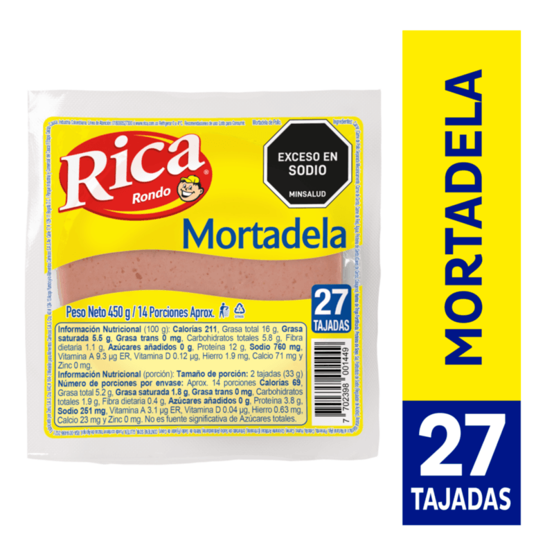 MORTADELA RICA  x 450GR