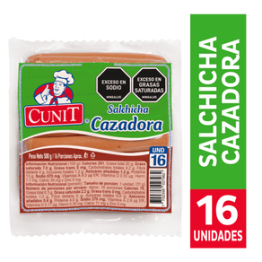 SALCHICHA CAZADORA CUNIT  x 500 GR
