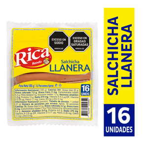SALCHICHA LLANERA RICA*500GR