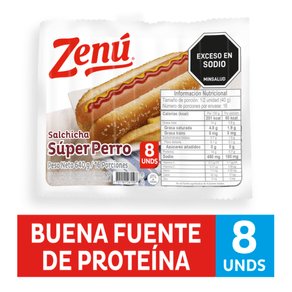 SALCHICHA SUPER PERRO ZENU x 640GR