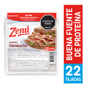 JAMON SANDUCHE ZENU*450GR
