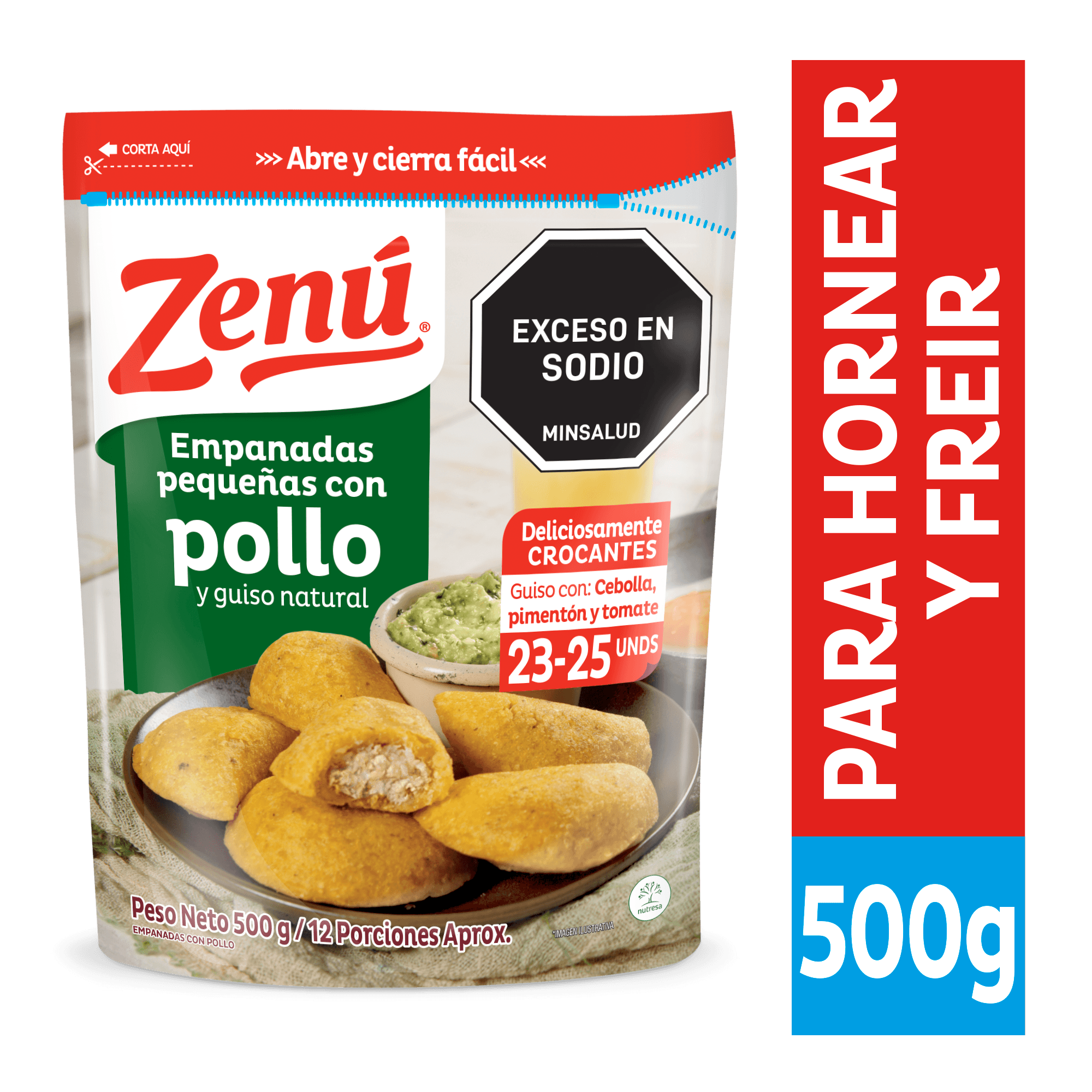 EMPANADA POLLO NATURAL ZENU *500GR