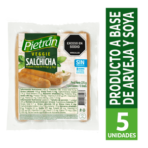 SALCHICHA PIETRAN VEGGIE GRILL*225GR