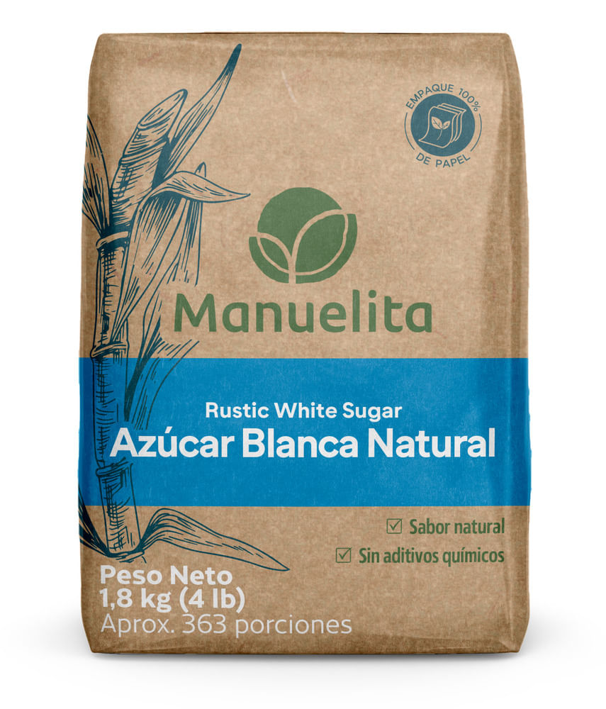 AZUCAR BLANCA NATURAL MANUELITA *1800GR