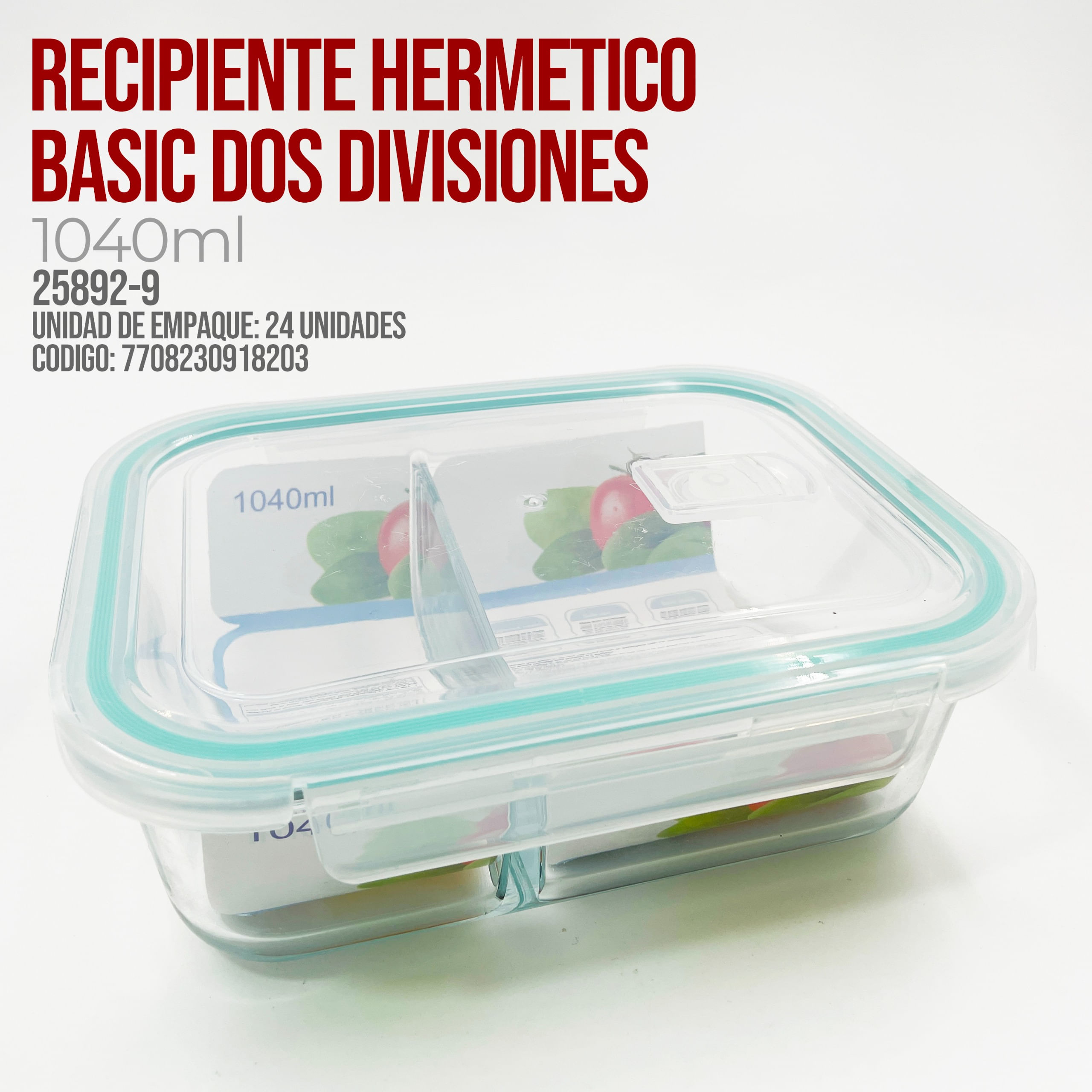 RECIPIENTE HERMETIC BASIC 1040ML 25892-9