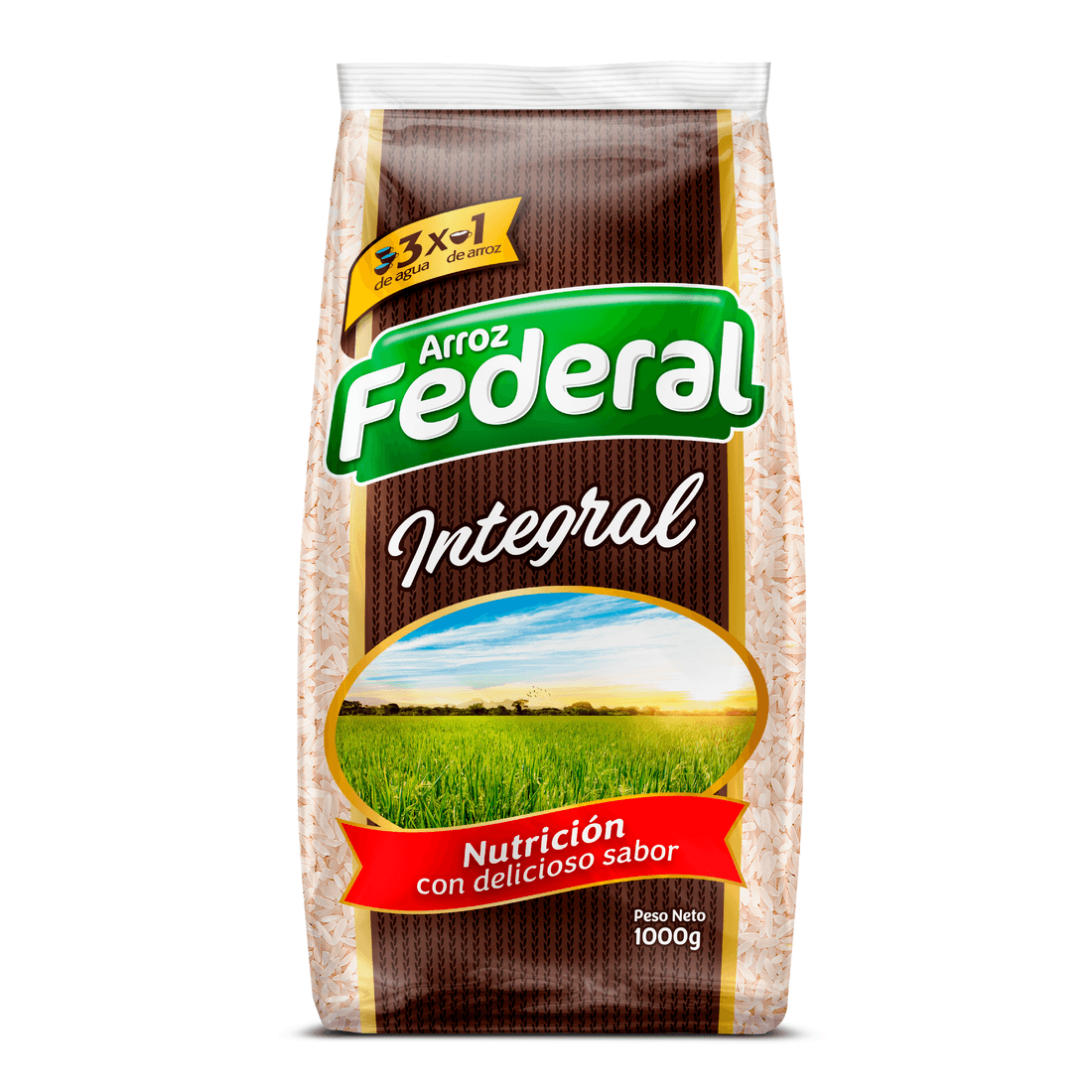 ARROZ FEDERAL INTEGRAL  x 1000 GR