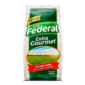 ARROZ EXTRA GOURMET FEDERAL x 1000 GR