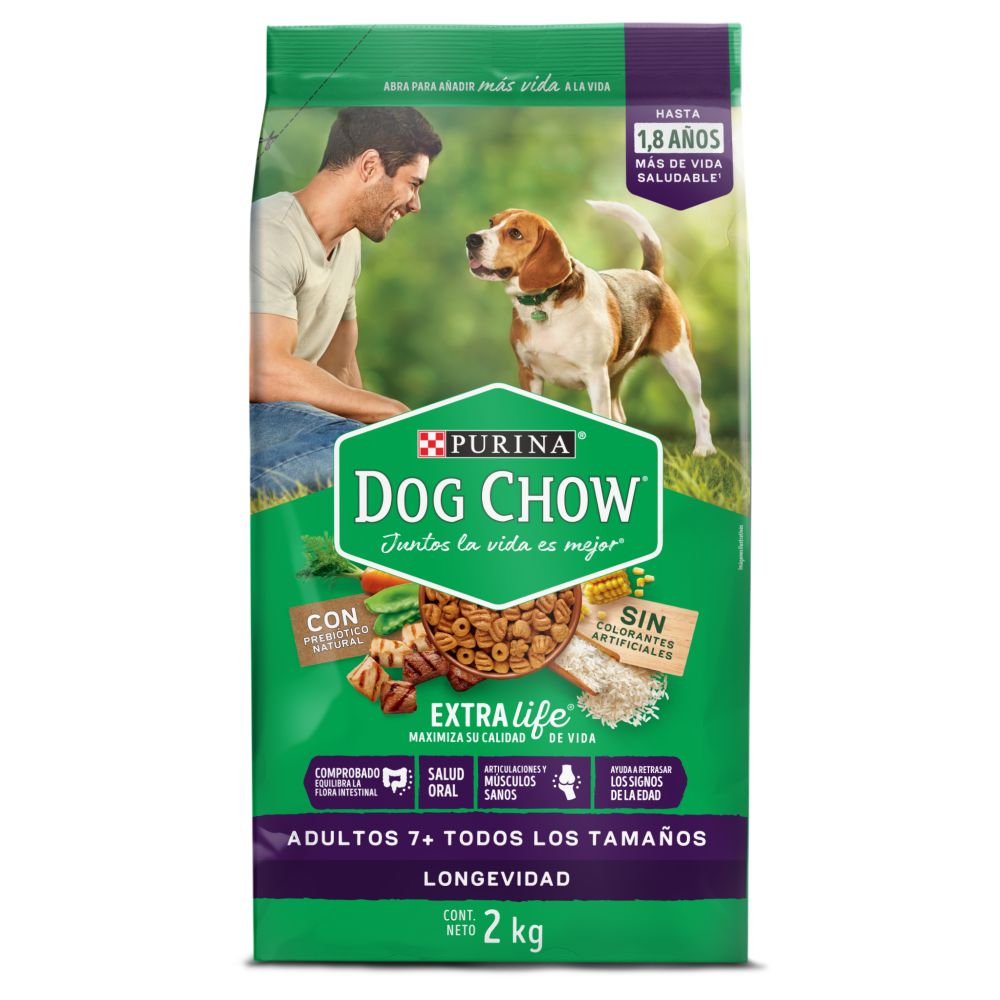 DOG CHOW LONGEVIDAD +7  x 2KG