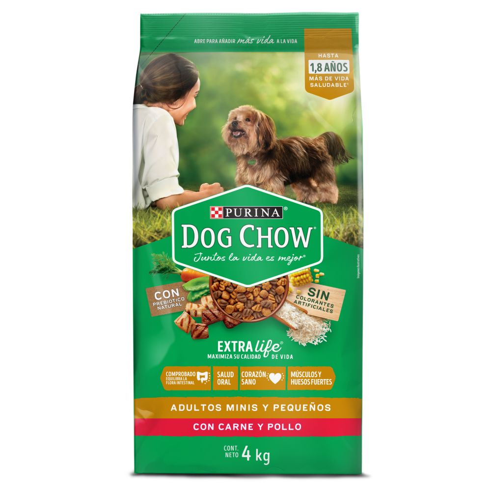 DOG CHOW ADULTOS MINIS Y PEQUEÑOS x 4KG