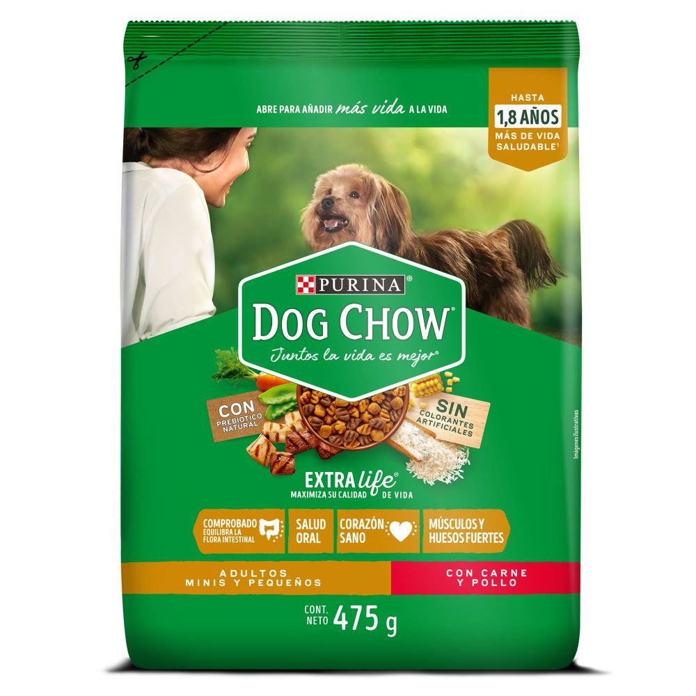DOG CHOW ADULTOS MINIS Y PEQUEÑOS*475GR