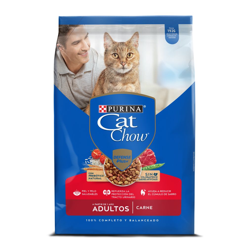 CAT CHOW ADULTOS ACTIVOS CARNE  x 1500GR