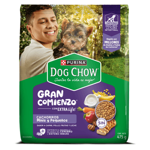 DOG CHOW CACHORROS MINIS Y PEQUE *475GR