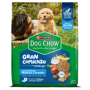 DOG CHOW CACHORROS MEDIANOS Y GRAN*475GR
