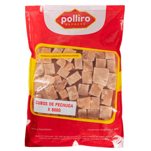 CUBOS DE PECHUGA POLLIRO x 800 GR