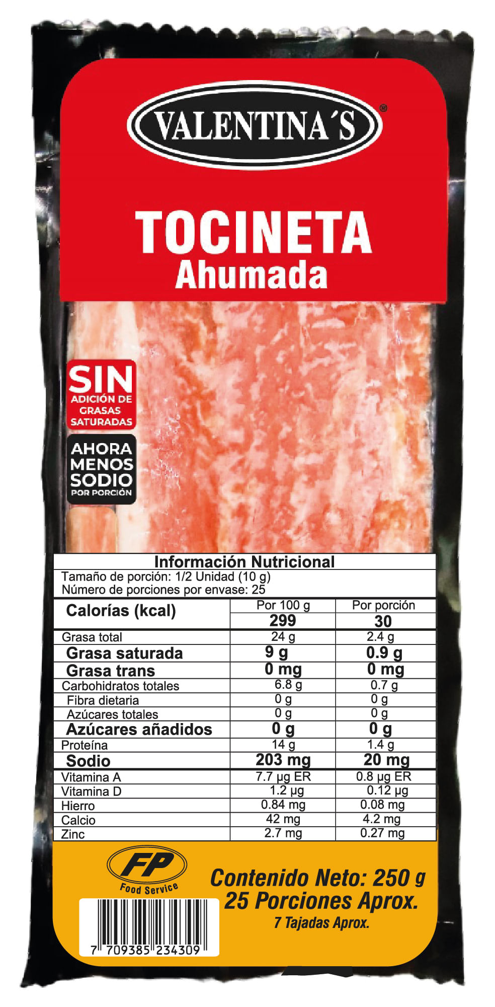 TOCINETA VALENTINA AHUMADA *250GR