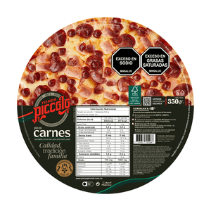Pizza Piccolo Congelada Mixta X 350 gr