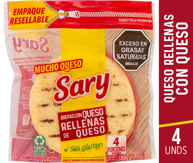 AREPA DE QUESO RELL SARY  x 380GR