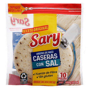 AREPA DE MAIZ CASERA BAJ SAL SARY *900GR