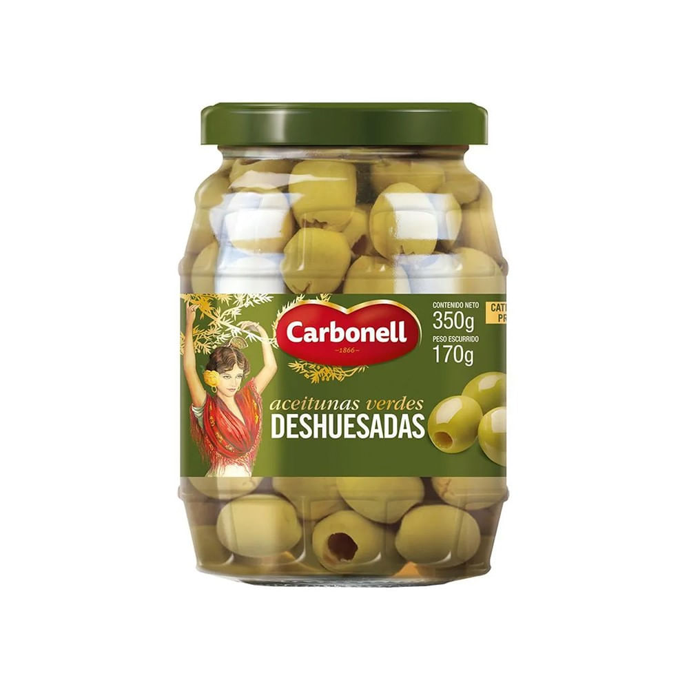 ACEITUNAS VERDES DESHUESADAS *350GR